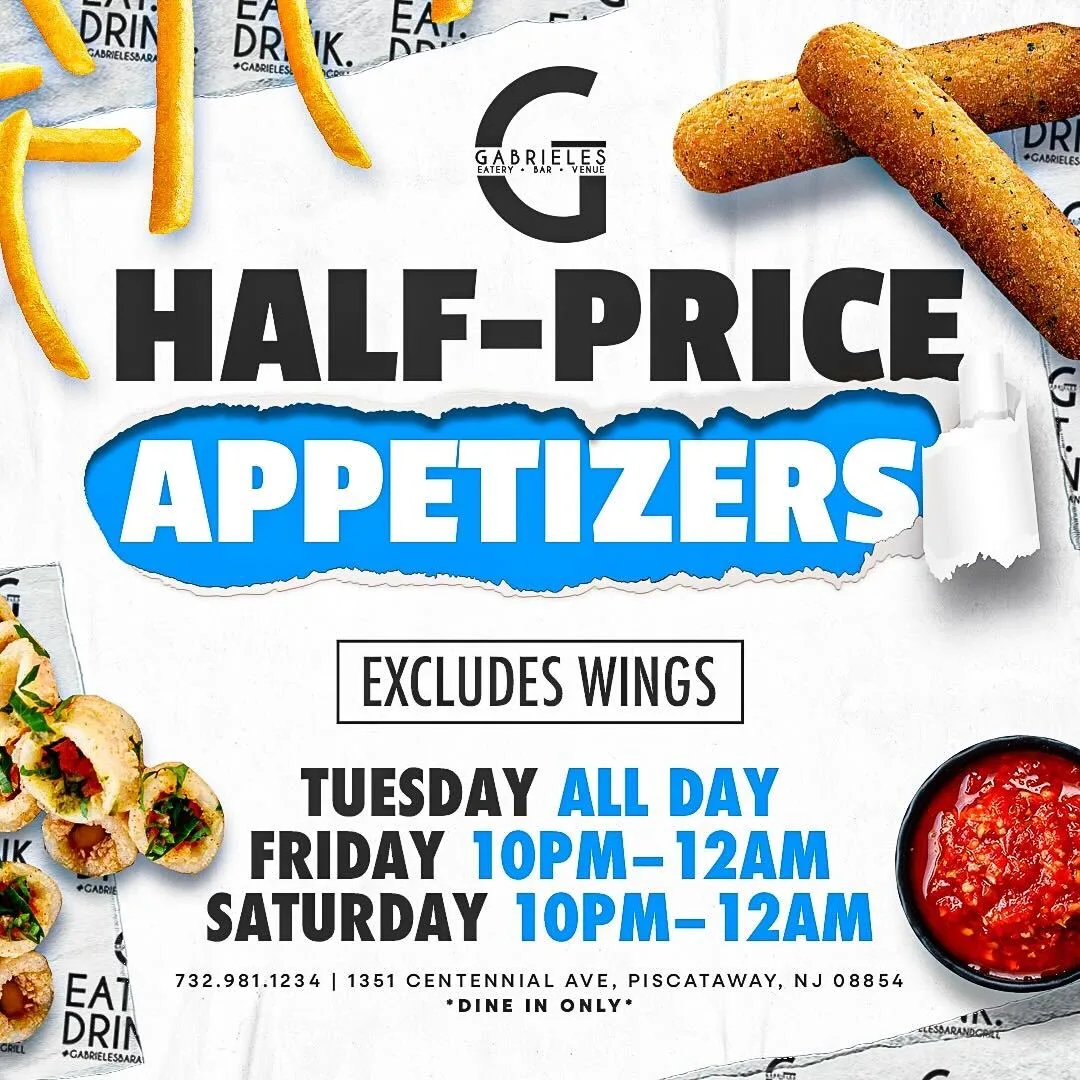 Half Price Appetizers